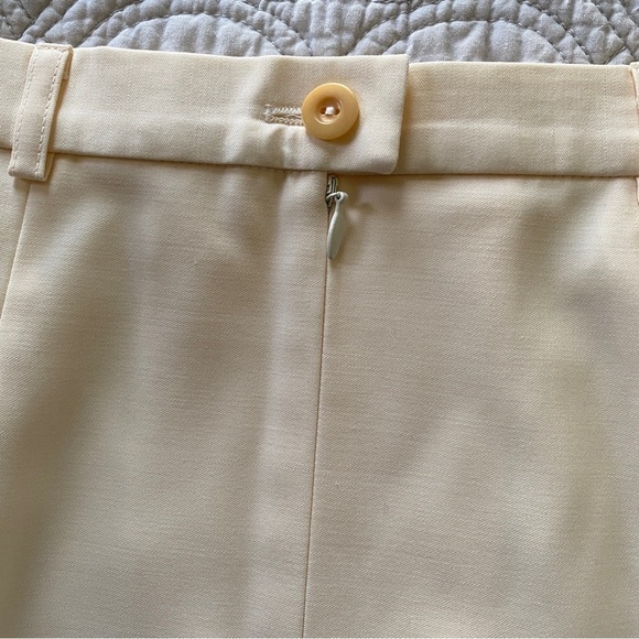ESCADA Wool Elegant Cream Pencil Skirt 38/8 - Picture 5 of 11
